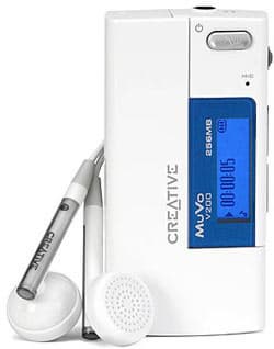 Creative MuVo V200  функциональность в глянцевом белом корпусе с контрастной окантовкой дисплея:  уже в продаже