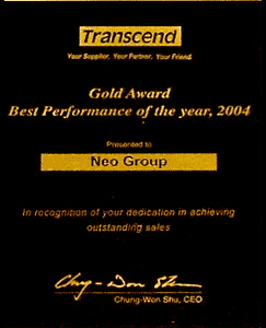 Neo Group стала лучшим дистрибутором Transcend