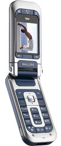 Philips 760 — мобильный телефон с вращающимся дисплеем и 1,3 Мп камерой