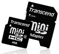 Transcend выпускает карту памяти miniSDHC объёмом 4 Гб