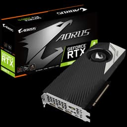 Видеокарта Gigabyte Aorus Turbo RTX 2080 Ti оснащена кулером турбинного типа