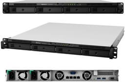 Стоечное сетевое хранилище Synology RackStation RS1619xs + рассчитано на четыре накопителя