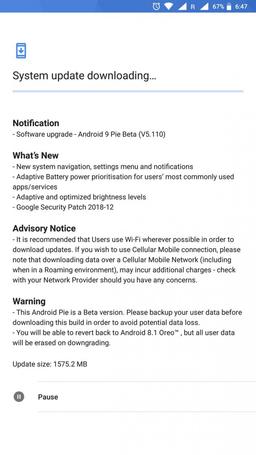 Смартфон Nokia 8 получил бета-версию ОС Android 9.0 Pie