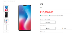 Смартфон Vivo V9 рассекречен чуть меньше, чем полностью
