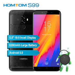 Смартфон Homtom S99 получил аккумулятор емкостью 6200 мА•ч и Android 8.0