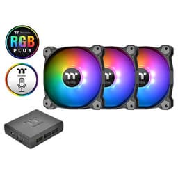 Вентиляторы Thermaltake Pure Plus 12 LED RGB Radiator Fan TT Premium Edition продаются комплектами по три штуки