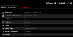 В продаже появились видеокарты GeForce GT 1030 с существенно более медленной памятью