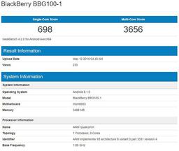 BlackBerry готовит смартфон BBG100 на платформе Qualcomm Snapdragon 625