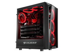 Передняя и боковая панели корпуса Cougar Vortex RGB изготовлены из стекла