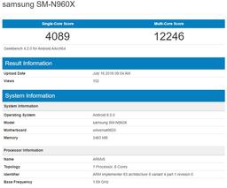 Смартфон Samsung Galaxy Note 9 на платформе Exynos 9820 установил новый рекорд производительности Geekbench