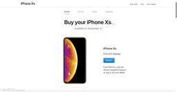 iPhone Xs засветился на официальном сайте Apple с ценой и датой начала продаж