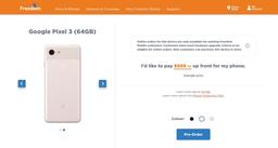 Канадский оператор раскрыл цены и подробные характеристики смартфонов Google Pixel 3 и Pixel 3 XL