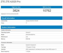 SoC Snapdragon 855 и 6 ГБ оперативной памяти — ключевые компоненты смартфона ZTE Axon 10 Pro