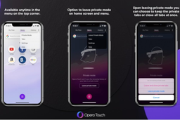 Браузер Opera Touch вышел на iPad
