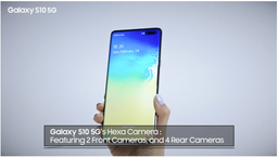Всего шесть камер. Samsung продемонстрировала огромный смартфон Galaxy S10 5G со всех сторон на качественном видео