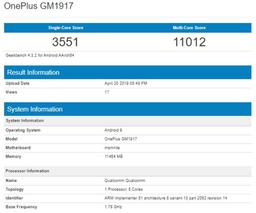 OnePlus 7 Pro получил 12 ГБ оперативной памяти – это подтверждено Geekbench