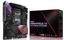 Системная плата Asus ROG Rampage VI Extreme Encore типоразмера EATX рассчитана на процессоры в исполнении LGA 2066