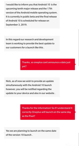 3 сентября OnePlus 7 и OnePlus 7 Pro получат финальную версию Android 10