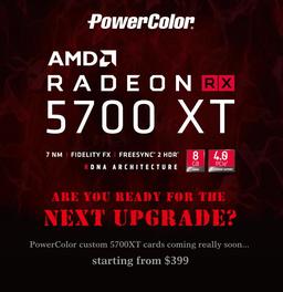 Стала известна цена нереференсных видеокарт PowerColor Radeon RX 5700 XT
