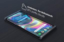 Галерея дня: флагманский Samsung Galaxy S11 с экраном-водопадом сможет создавать воздушные проекции
