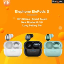 Недорогие TWS-наушники с шумоподавлением и IPX5. Представлены Elephone ElePods S