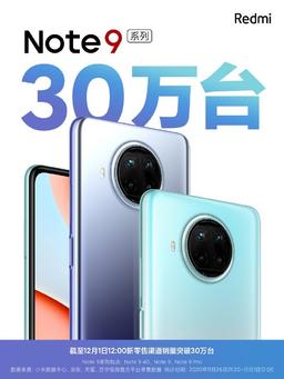 Небывалый успех Redmi Note 9 5G и Redmi Note 9 Pro 5G. За считанные часы продано 300 000 смартфонов