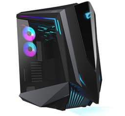Плата в корпусе Gigabyte Aorus C700 Glass оказывается повернута на небольшой угол