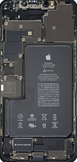 Обои с внутренностями iPhone 12 mini и iPhone 12 Pro Max в высоком разрешении