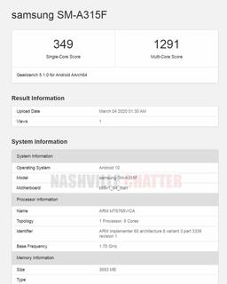 Samsung Galaxy A31 будет мощнее, чем Galaxy A51. Но это благодаря платформе MediaTek