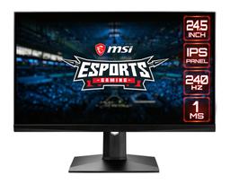 Мониторы MSI Optix G241 и G271 поддерживают частоту обновления 144 Гц, а MAG251RX — 240 Гц