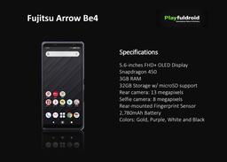 Fujitsu представила дешевый смартфон без вырезов и отверстий в экране