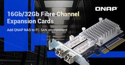 Компания QNAP представила двухпортовые сетевые адаптеры Fibre Channel QXP‑16G2FC и QXP‑32G2FC