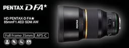Сайт Amazon UK до срока рассказал все про объектив HD Pentax-D FA* 85mmF1.4ED SDM AW
