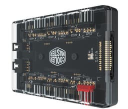 Концентратор Cooler Master MasterFan ARGB + PWM Hub превращает один разъем PWM и один ARGB в шесть разъемов каждого вида