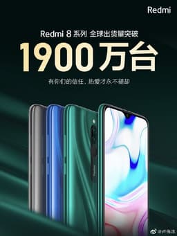 Redmi продала свыше 19 миллионов смартфонов серии Redmi 8