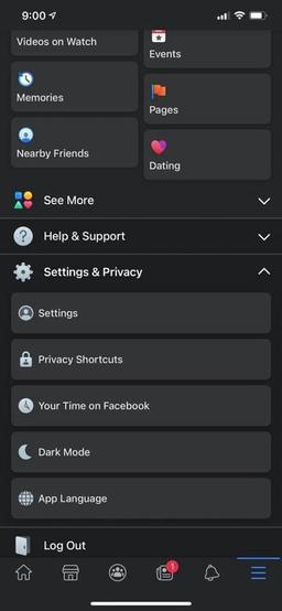 Мобильное приложение Facebook* наконец-то получило темную тему