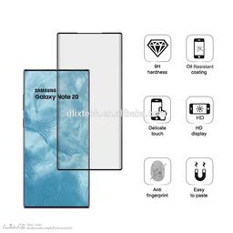 Защитное стекло Samsung Galaxy Note20 лишено отверстия под фронтальную камеру