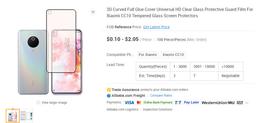 Преемник Xiaomi Mi CC9 на подходе. Защитное стекло для Xiaomi Mi CC10 уже можно купить