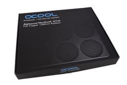 На радиаторах Alphacool NexXxoS XT45 Full Copper 1260mm SuperNova и NexXxoS XT45 Full Copper 1080mm Nova помещается по девять вентиляторов