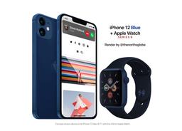 Синий концепт: iPhone 12 Max и Apple Watch Series 6 за $1150