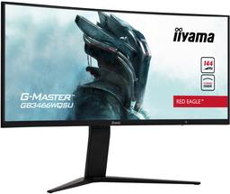 В мониторе iiyama GB3466WQSU Red Eagle Monitor используется 34-дюймовая вогнутая панель типа VA