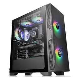 За стеклянной передней панелью корпуса Thermaltake Versa T25 TG можно установить два 200-миллиметровых вентилятора