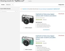 Камера Fujifilm X-A7 снята с производства