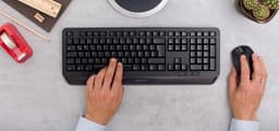 В комплект Cherry Gentix Desktop входят клавиатура и мышь 