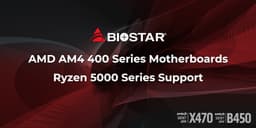 Системные платы Biostar серии AM4 400 будут поддерживать процессоры AMD Ryzen 5000