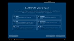 Windows 10 будет спрашивать, для каких целей пользователь собирается использовать компьютер