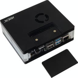 Корпус Joy-IT Multimedia Case для одноплатного компьютера Raspberry Pi 4B снабжен вентилятором и подсветкой RGB