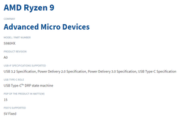 На сайте USB-IF замечено упоминание APU AMD Ryzen 9 5980HX