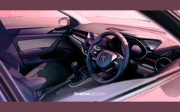 Салон бюджетного Skoda Slavia впервые показали на официальном изображении
