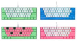Серия клавиатур Corsair K65 RGB Mini Flavor Rush включает четыре ярких варианта одной модели